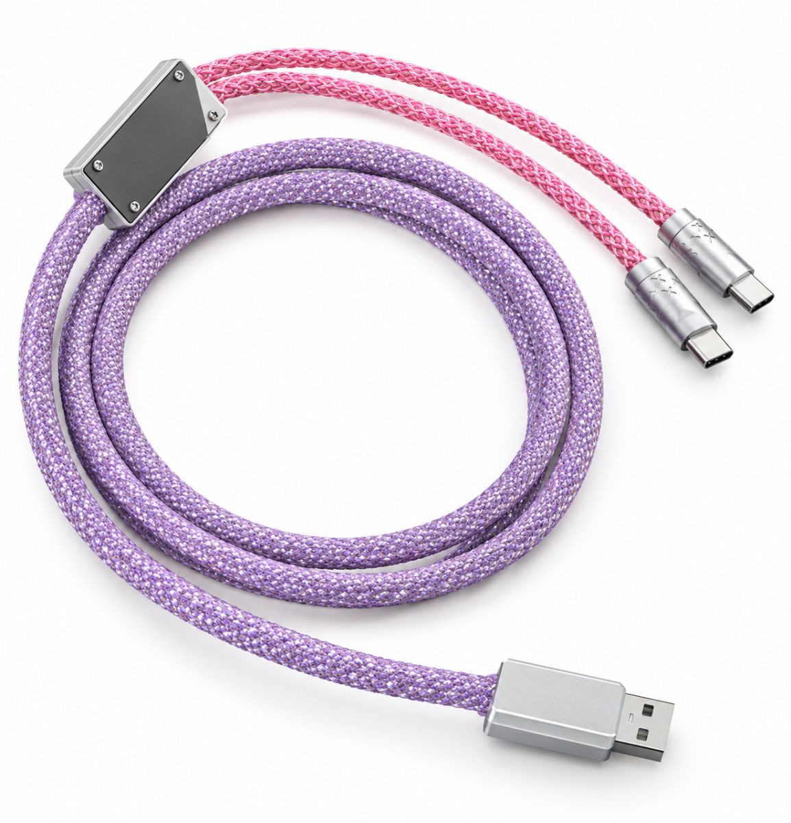 USB-A to 2xUSB-C Gaming Chargi